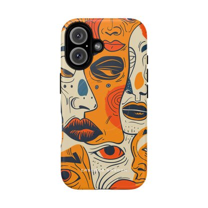 Gradient Face Mosaic iPhone 16 | Tough+ Phone Case