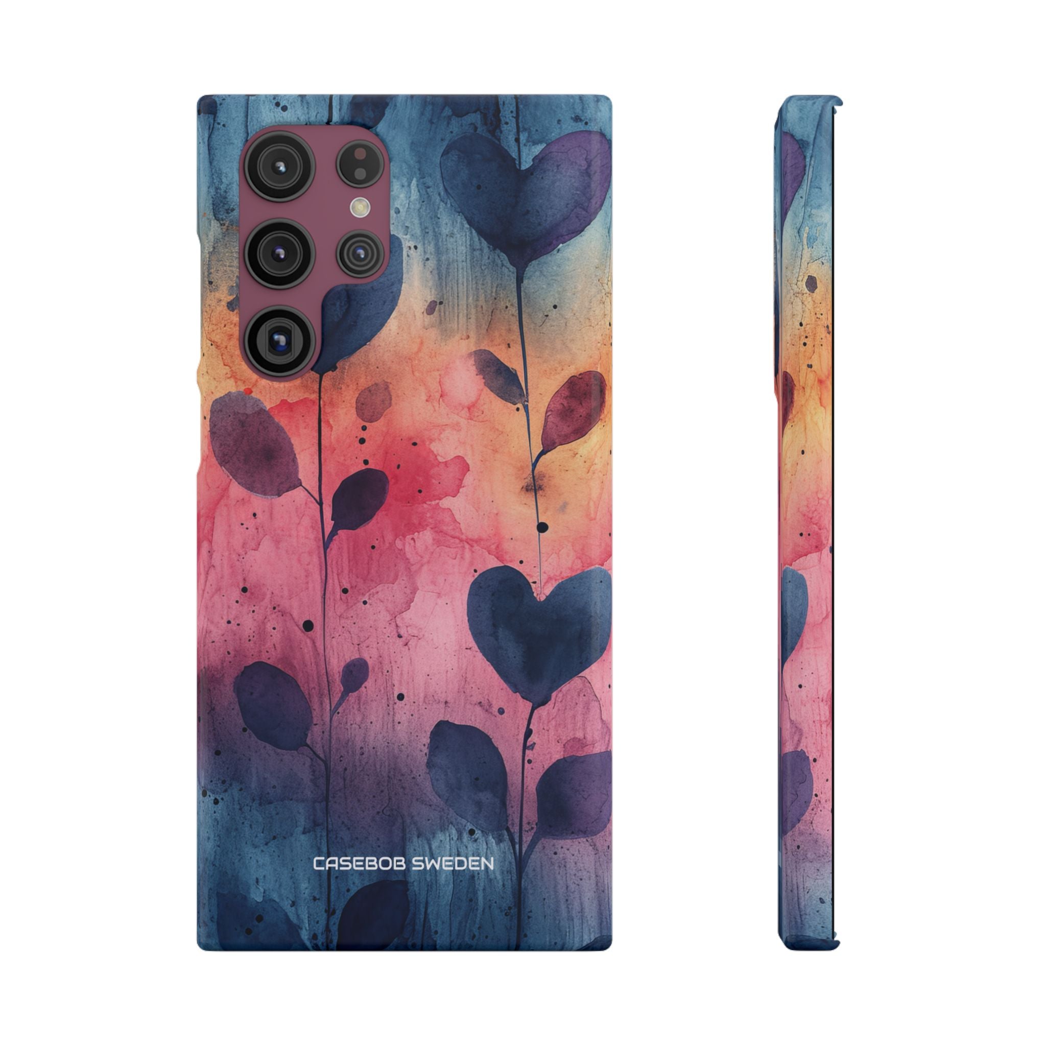 Watercolor Heart Art - Slim Samsung S22 Phone Case