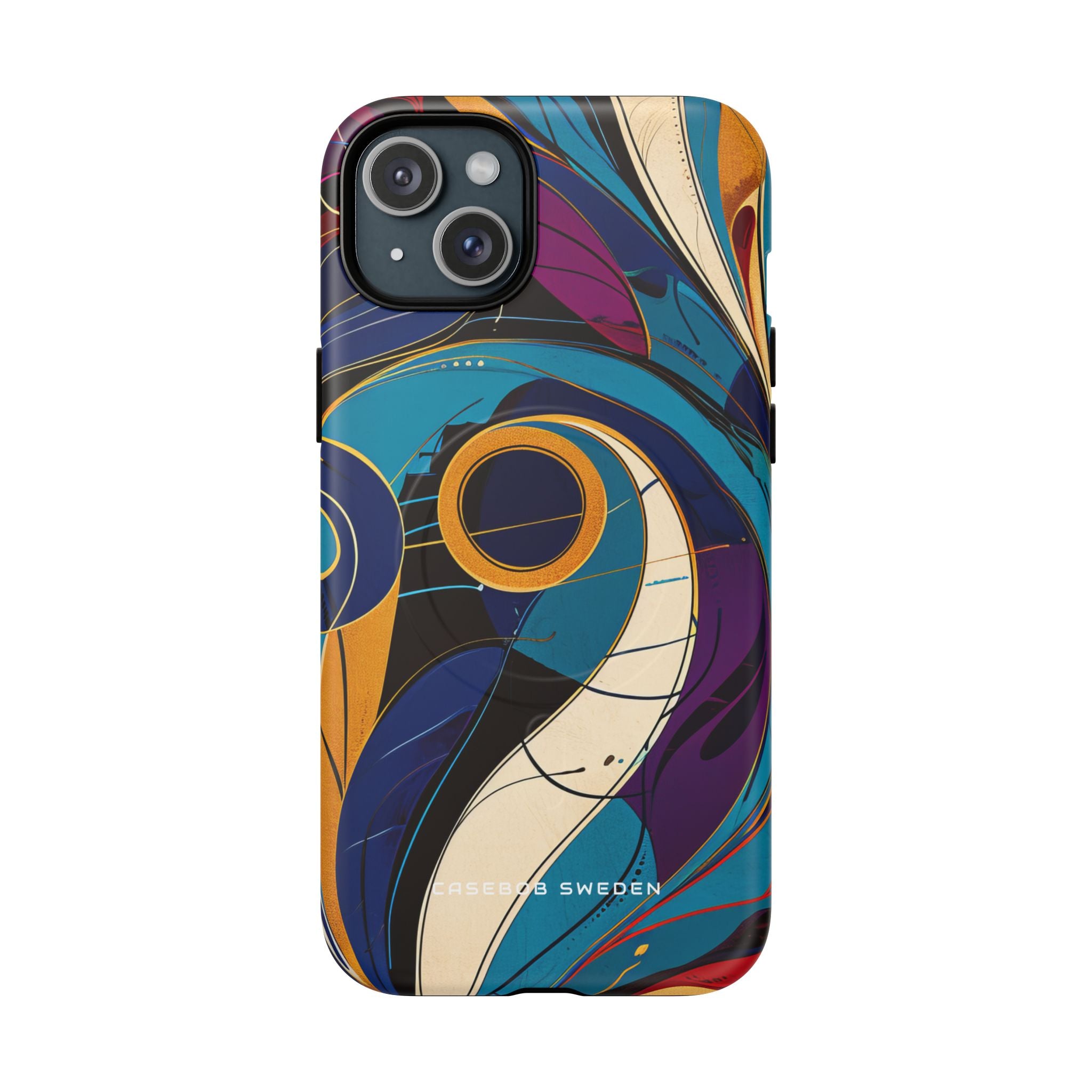 Vintage Vortex Harmony iPhone 15 | Tough+ Phone Case