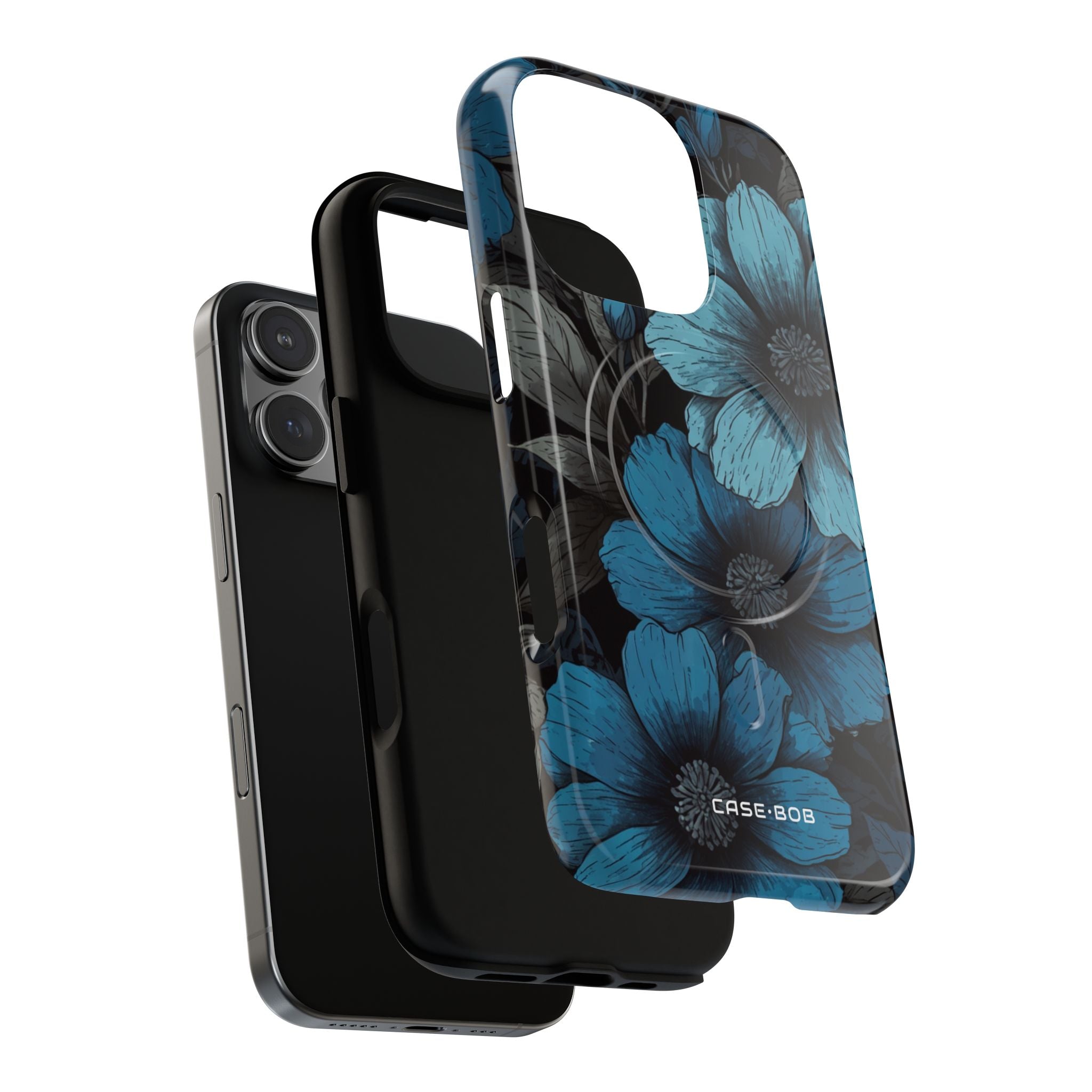 Blue Petal Radiance iPhone 16 Pro Case - Tough+