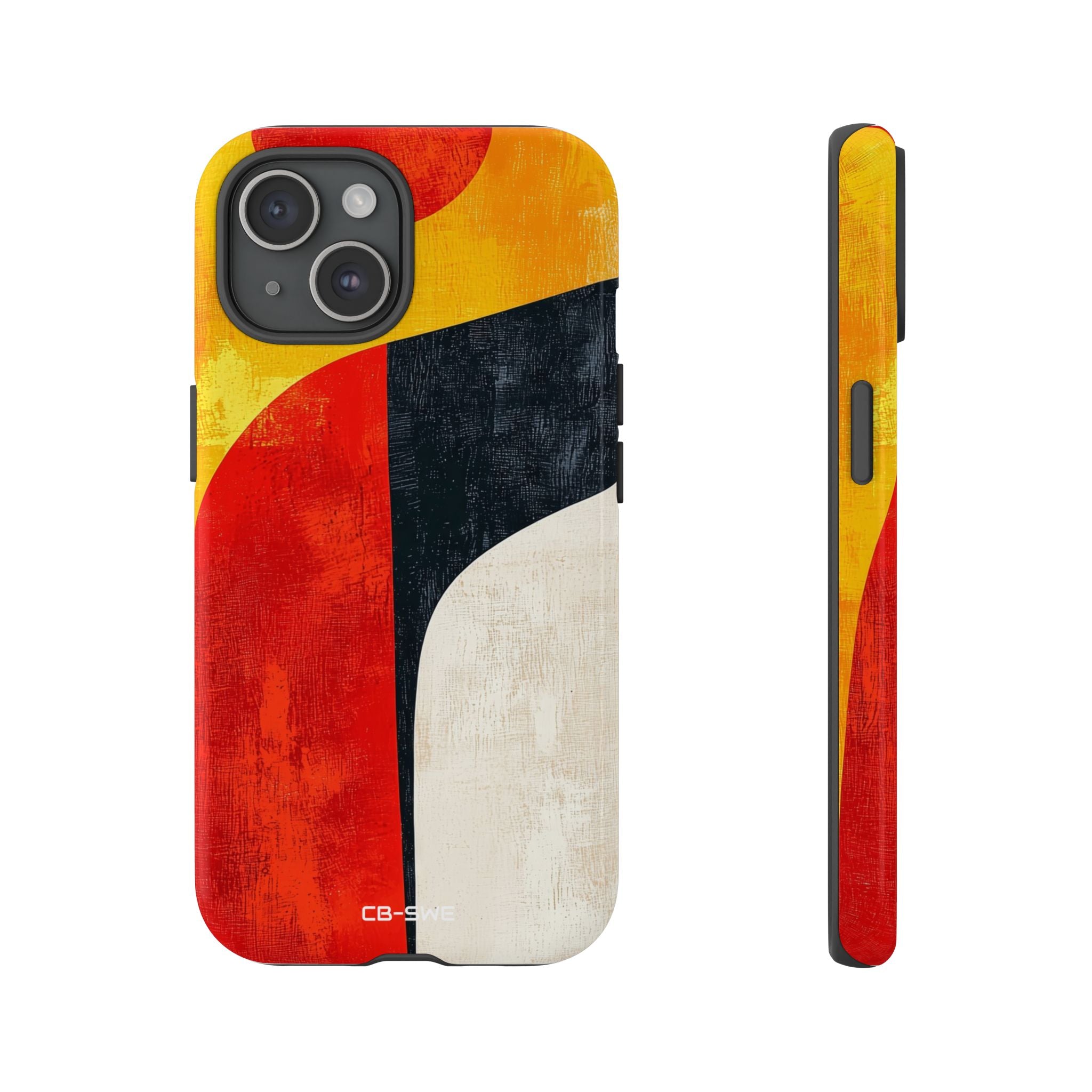 Vibrant Flowing Shapes - iPhone Case