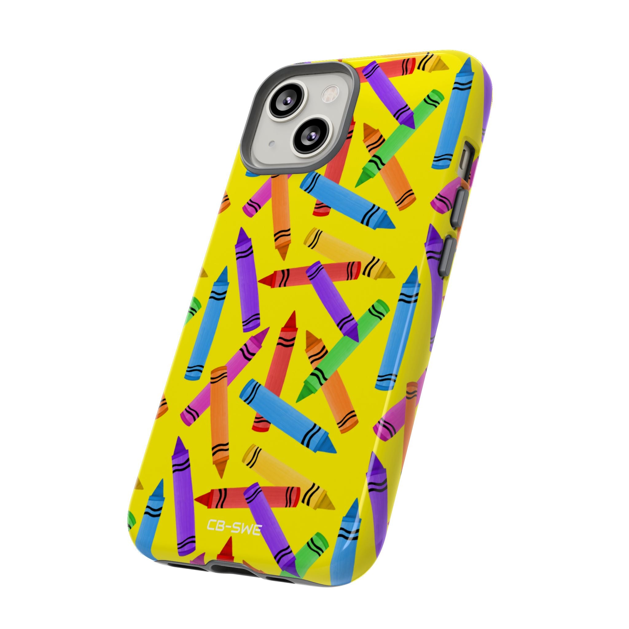 Crayons Scatter Playfully - iPhone Case