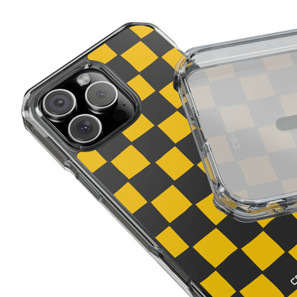 Yellow Squares Dance iPhone Case - Impact