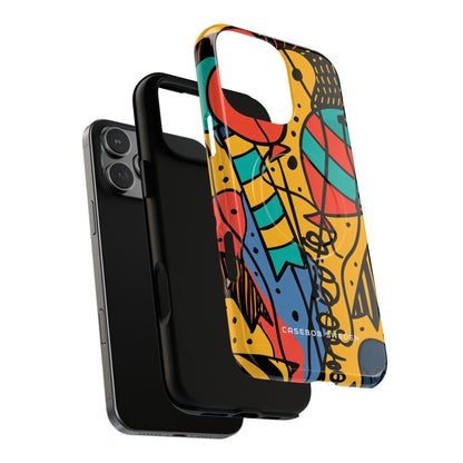 Playful Lines in Motion iPhone 16 | Tough+ Phone Case