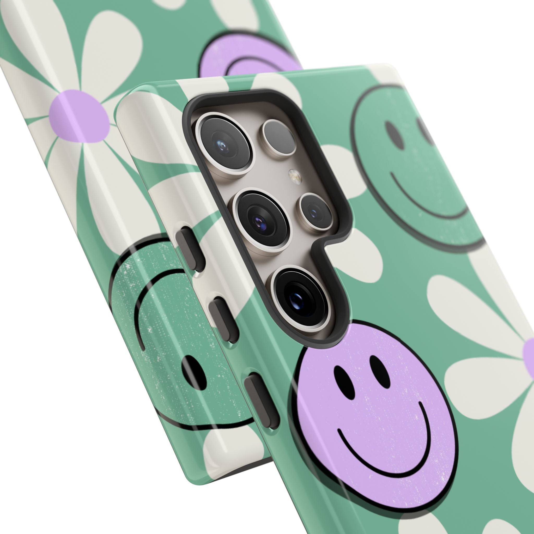 Smiley Daisy Glow Samsung S24 Ultra Case - Tough