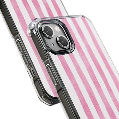 Pink Watercolor Stripes iPhone Case - Impact