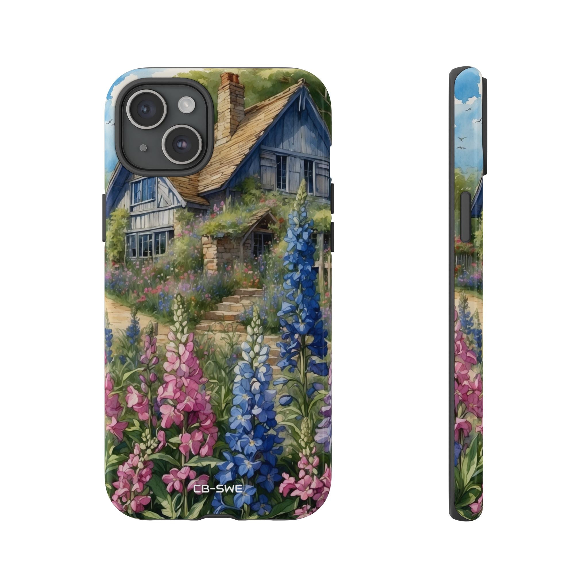Cottage Surrounded Blossoms - iPhone Case