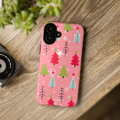 Festive Trees Dance - iPhone Case