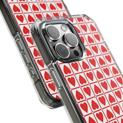 Hearts In Squares iPhone Case - Impact