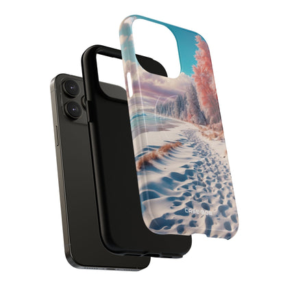 Snowy Footprints iPhone 14 Pro Max Case - Tough+