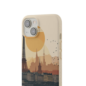 Parisian Sunset Serenity | Biodegradable Phone Case