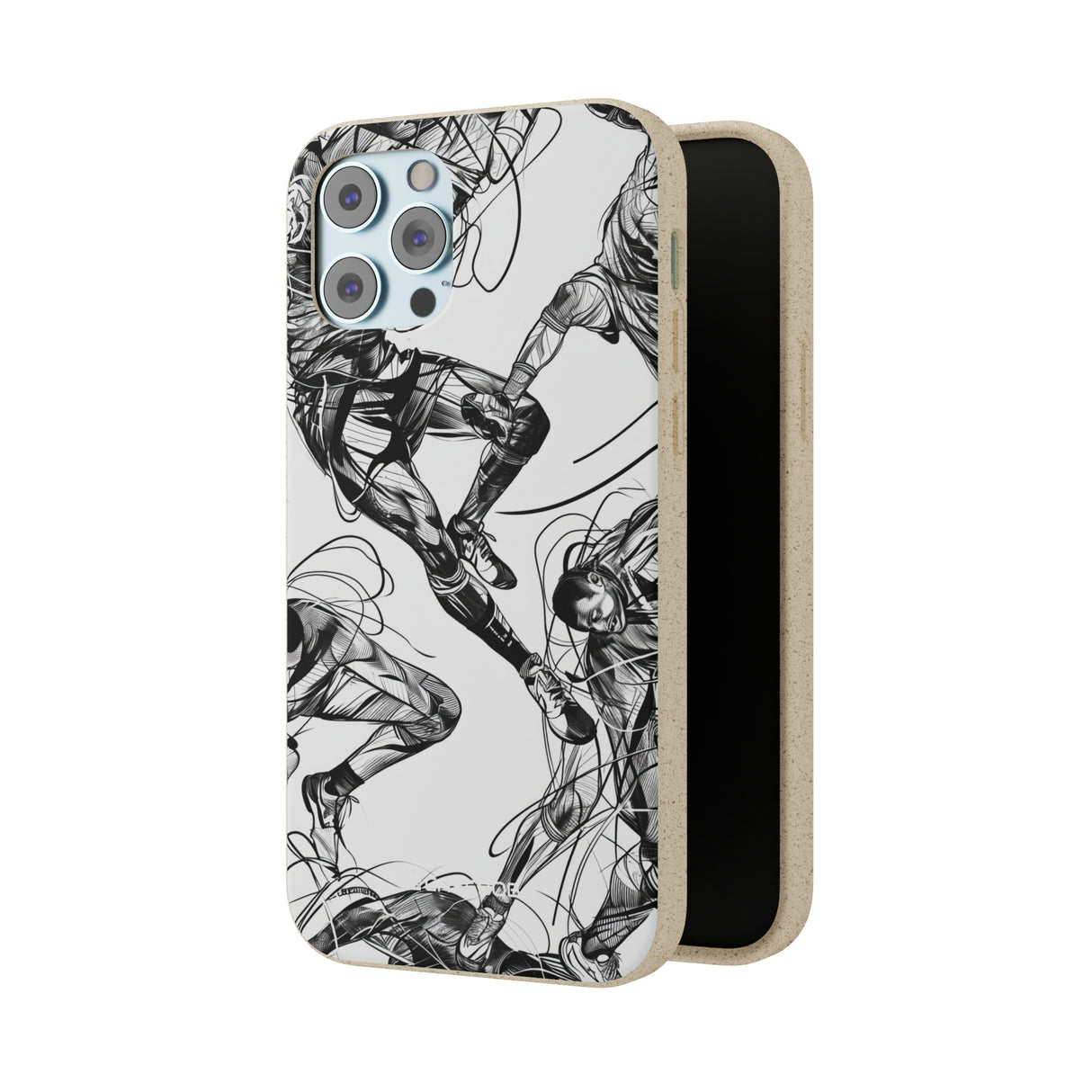 Dynamic Athletic Surrealism | Biodegradable Phone Case