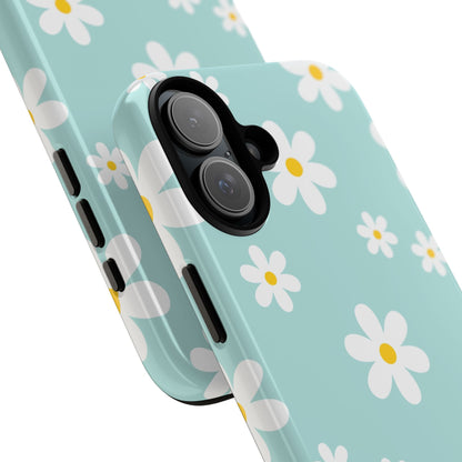 Daisies On Blue - iPhone Case