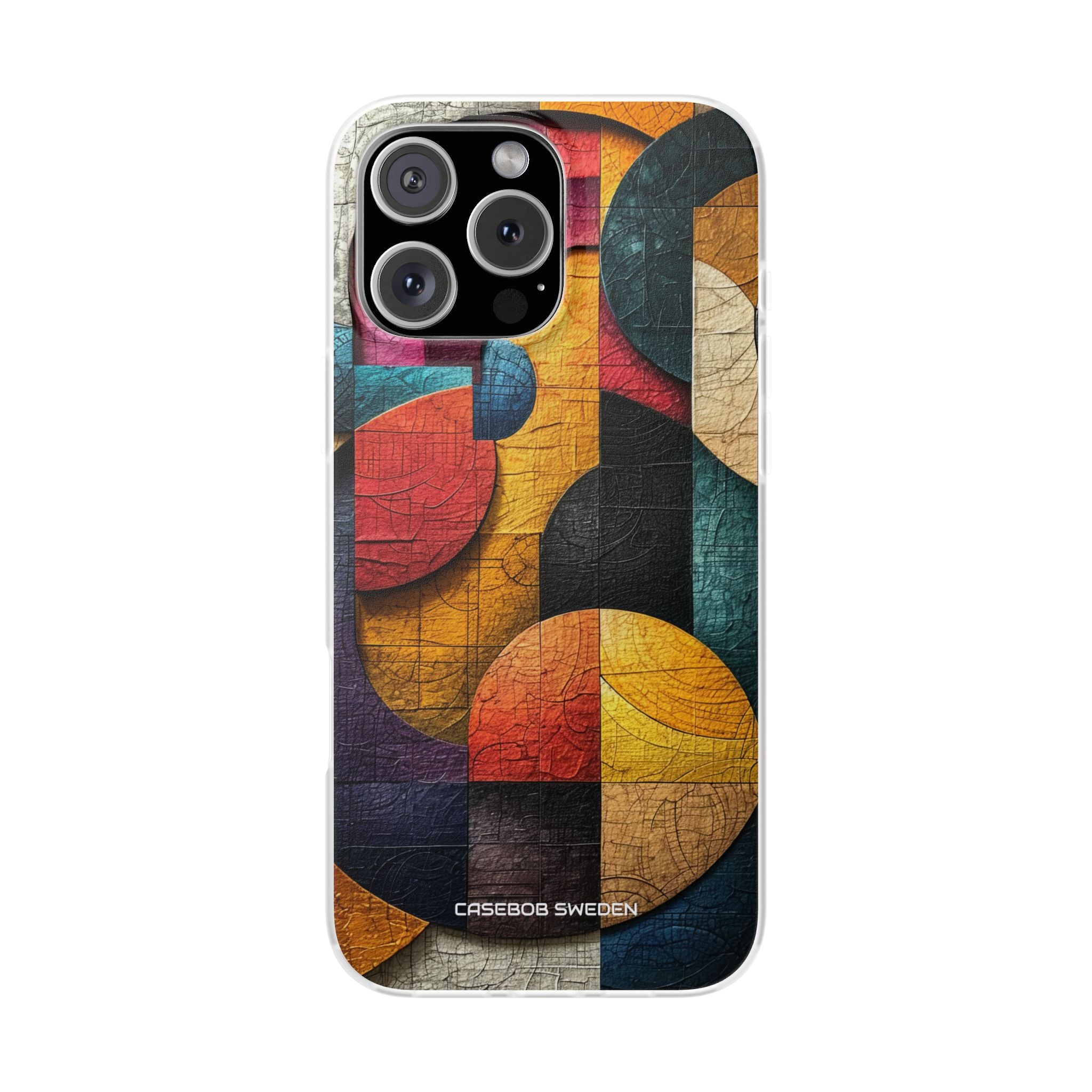 Vibrant Geometric Art - Flexi iPhone 16 Phone Case