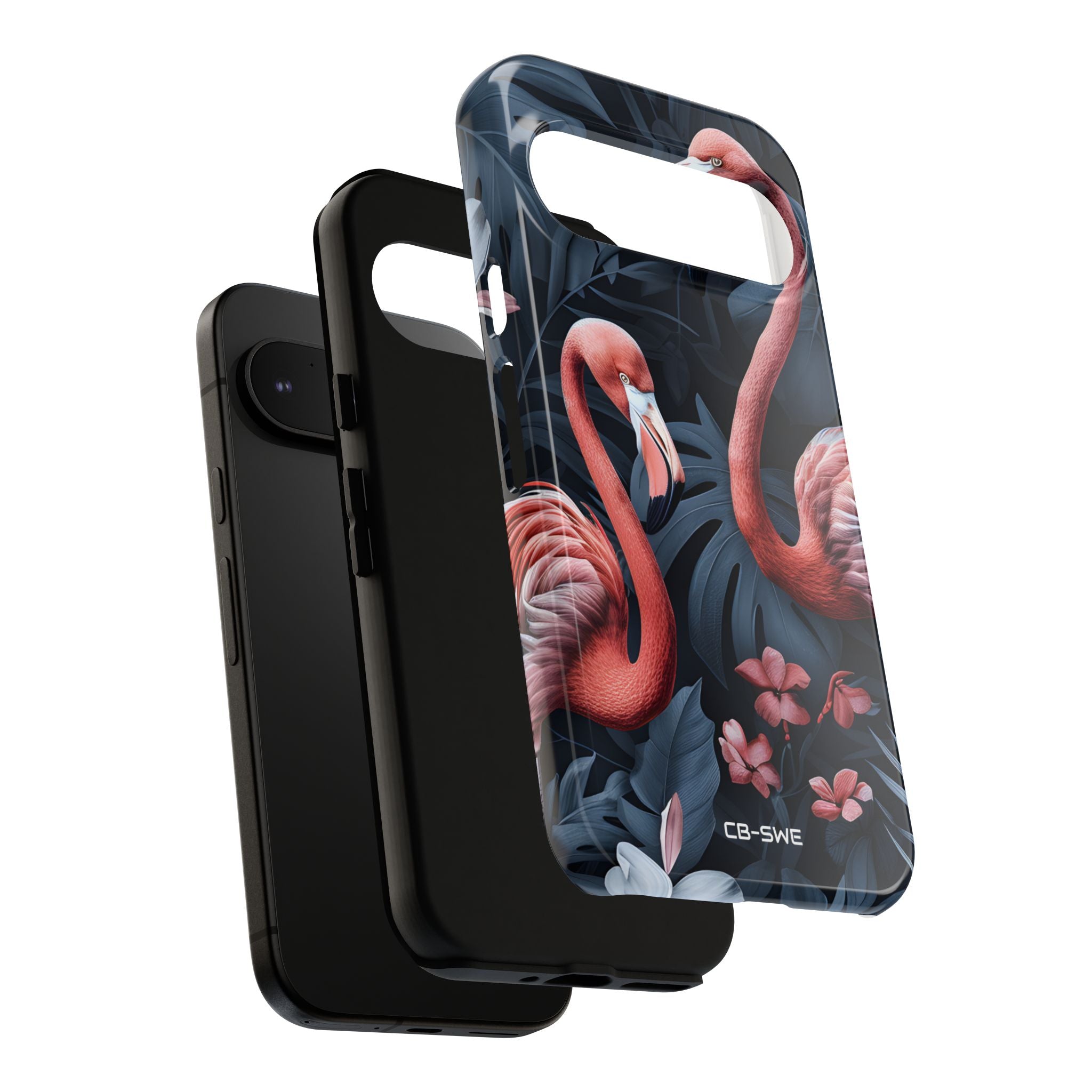 Flamingos Embrace Nature - Google Pixel Case