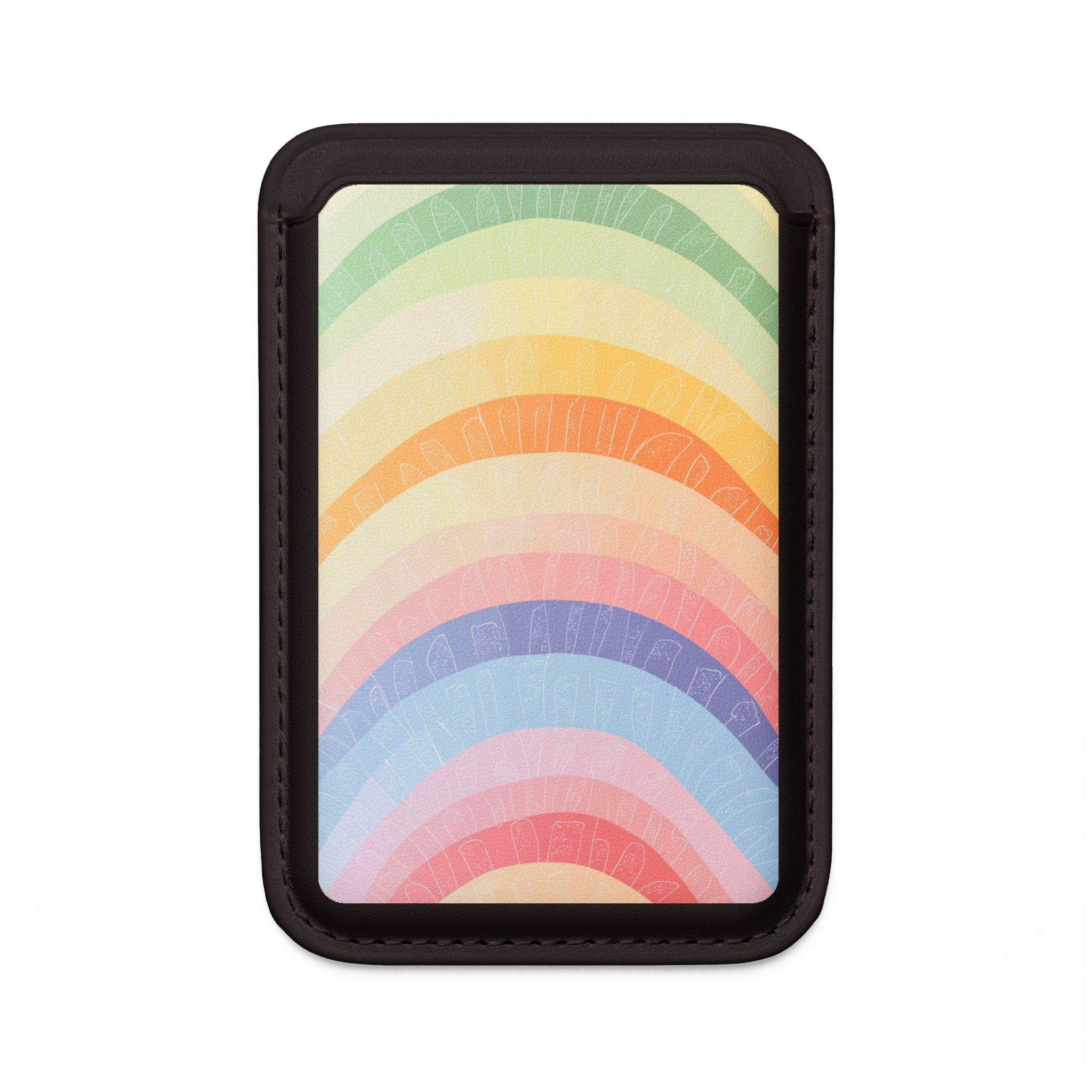 Pastel Rainbow Glow Wallet – MagSafe Ready