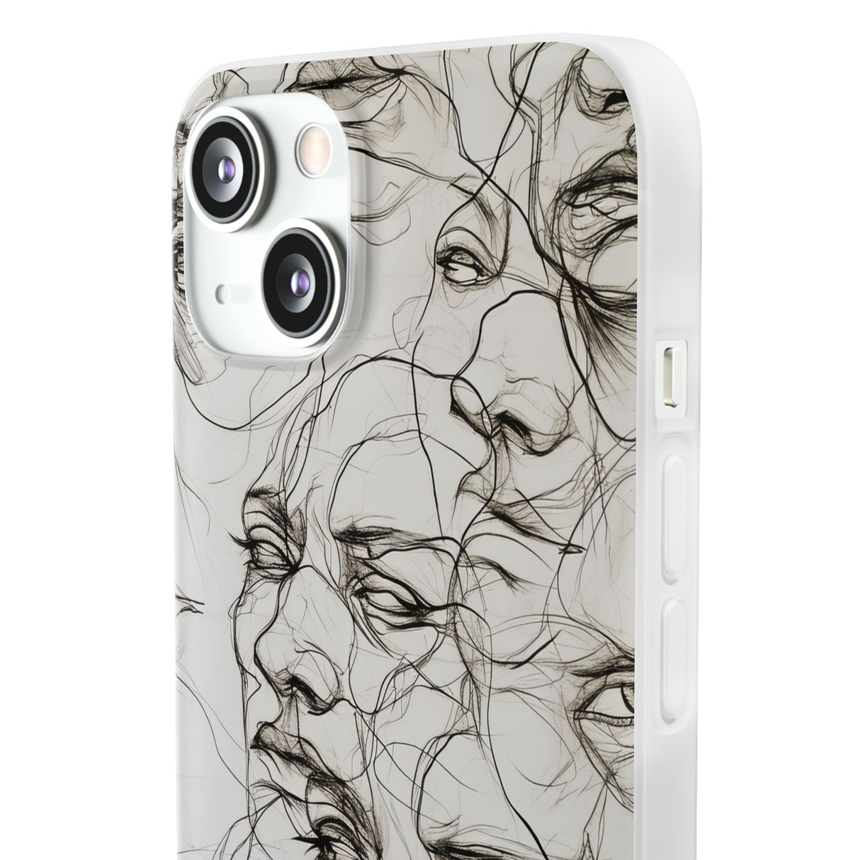 Ethereal Faces | Flexible Phone Case for iPhone