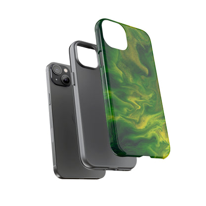 Green Smoke Ink Art iPhone Case (Protective) Phone Case