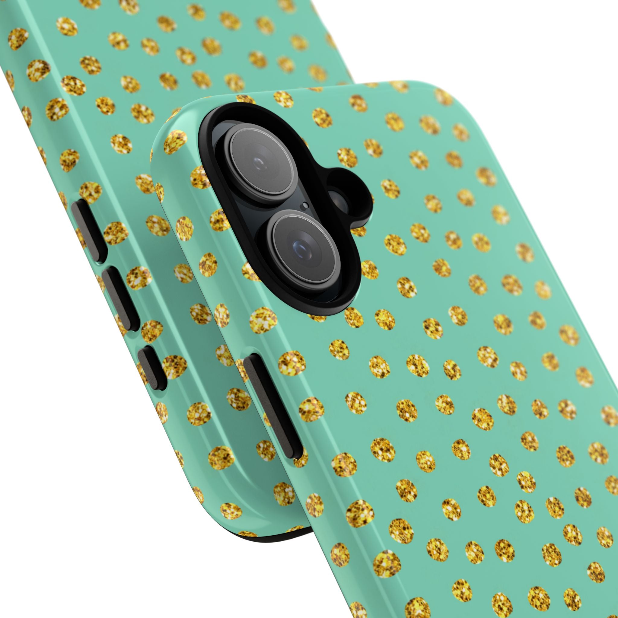 Golden Dots Dance - iPhone Case