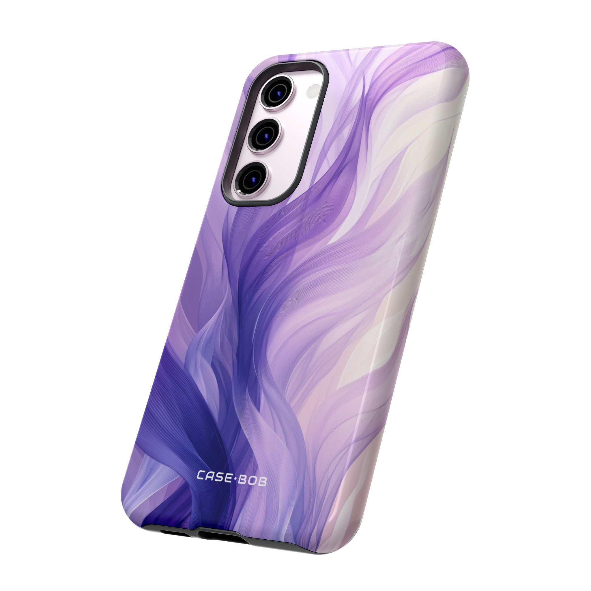 Purple Ribbon Waves Samsung S23 Plus Case - Tough