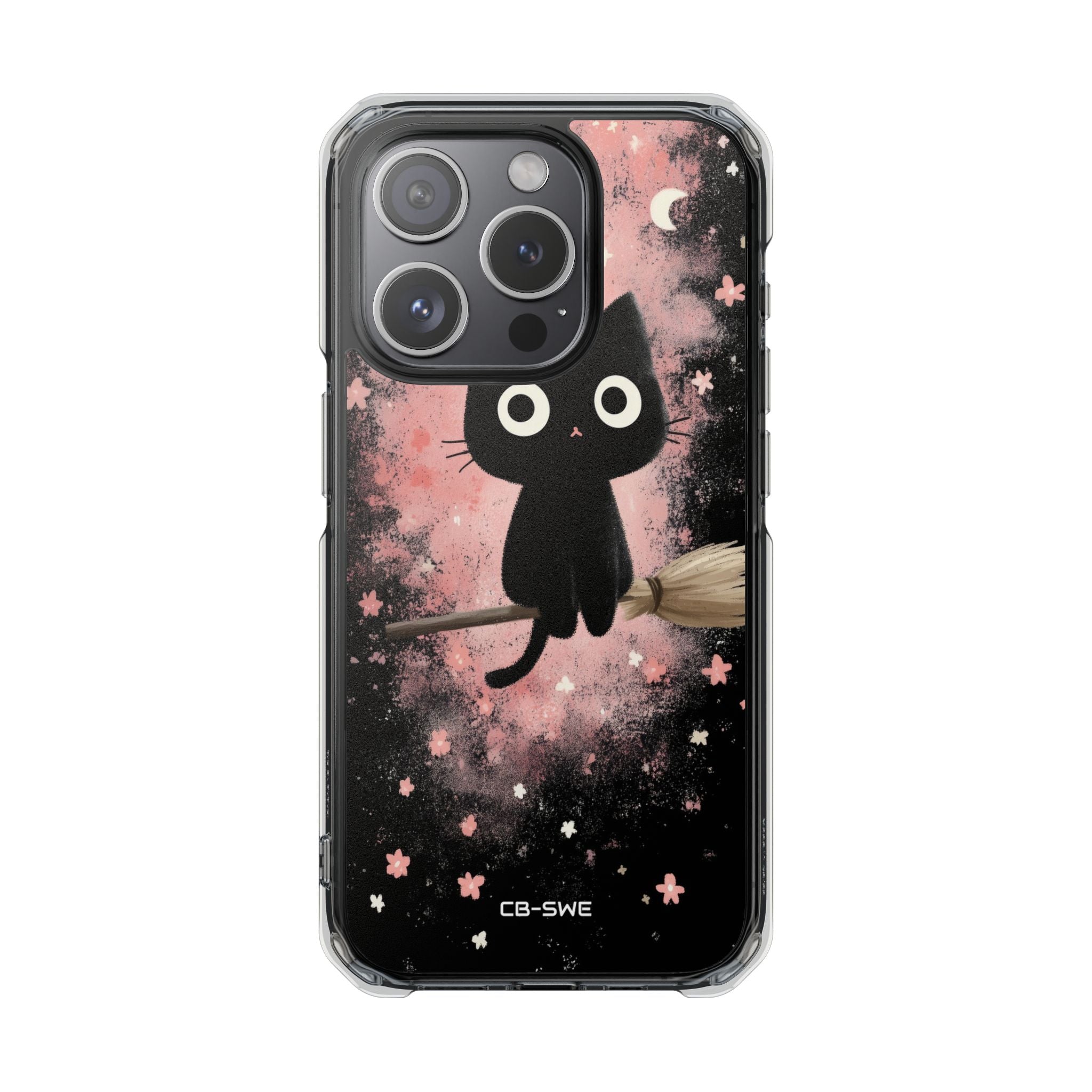 Whimsical Cat Soars iPhone Case - Impact