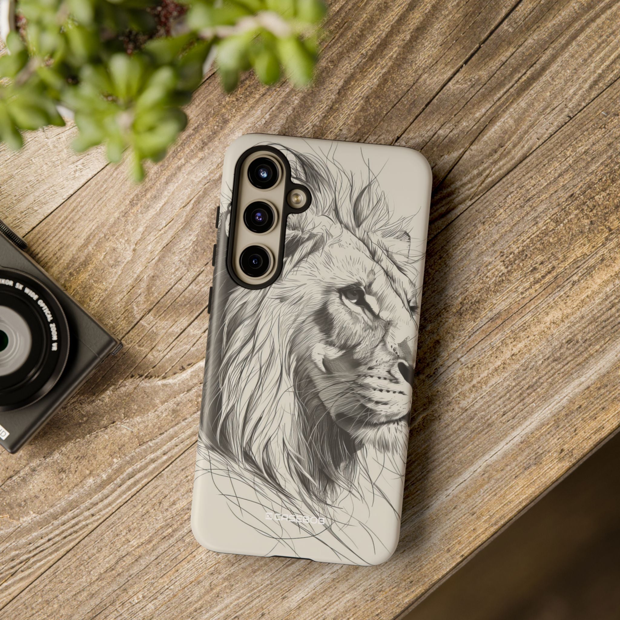 Majestic Lion: Minimalist Elegance - For Samsung S24