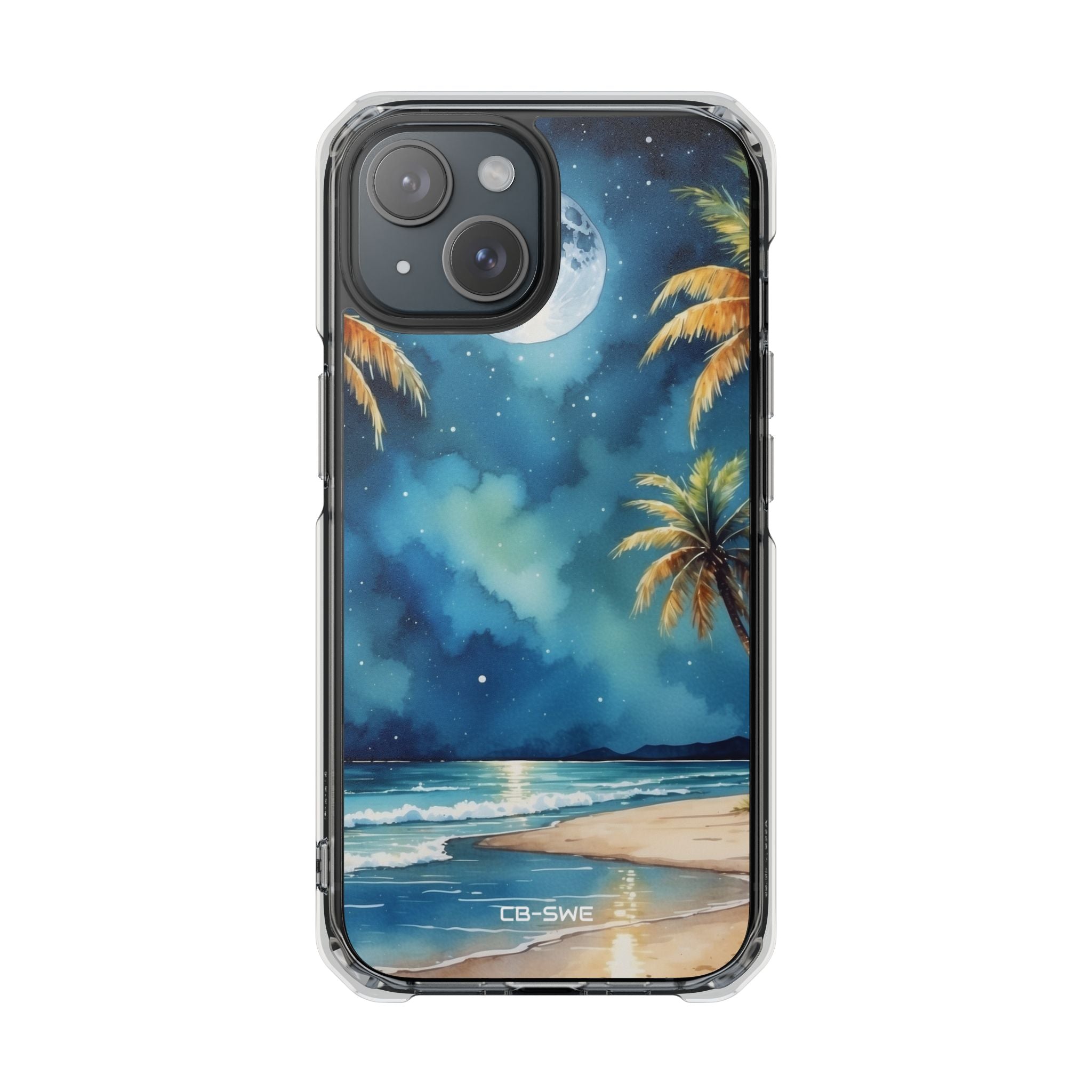 Moonlight Kisses Waves iPhone Case - Impact
