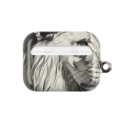 Lion Whisper Gray - AirPods Case