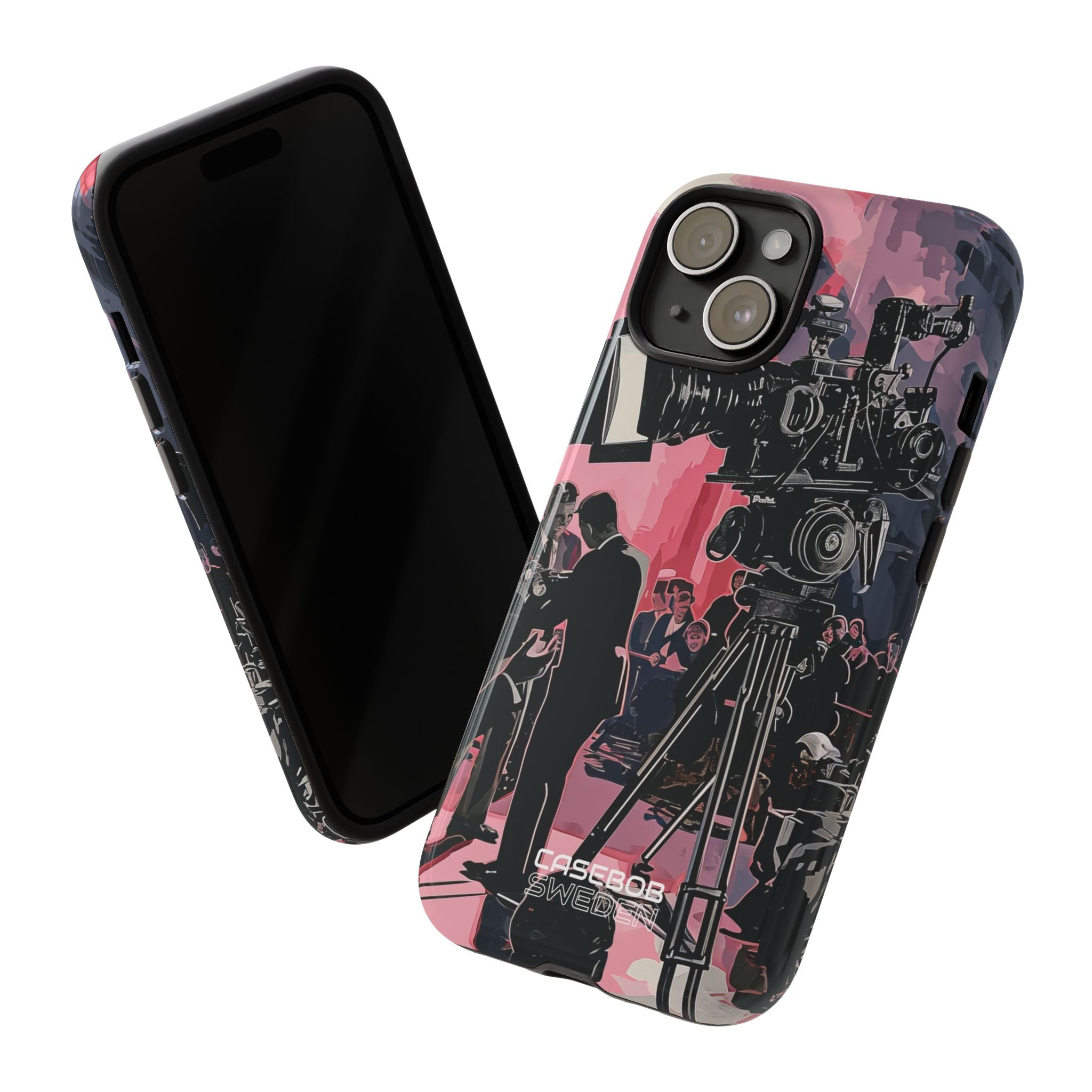 Vintage Cinema Dreams iPhone 15 - Tough
