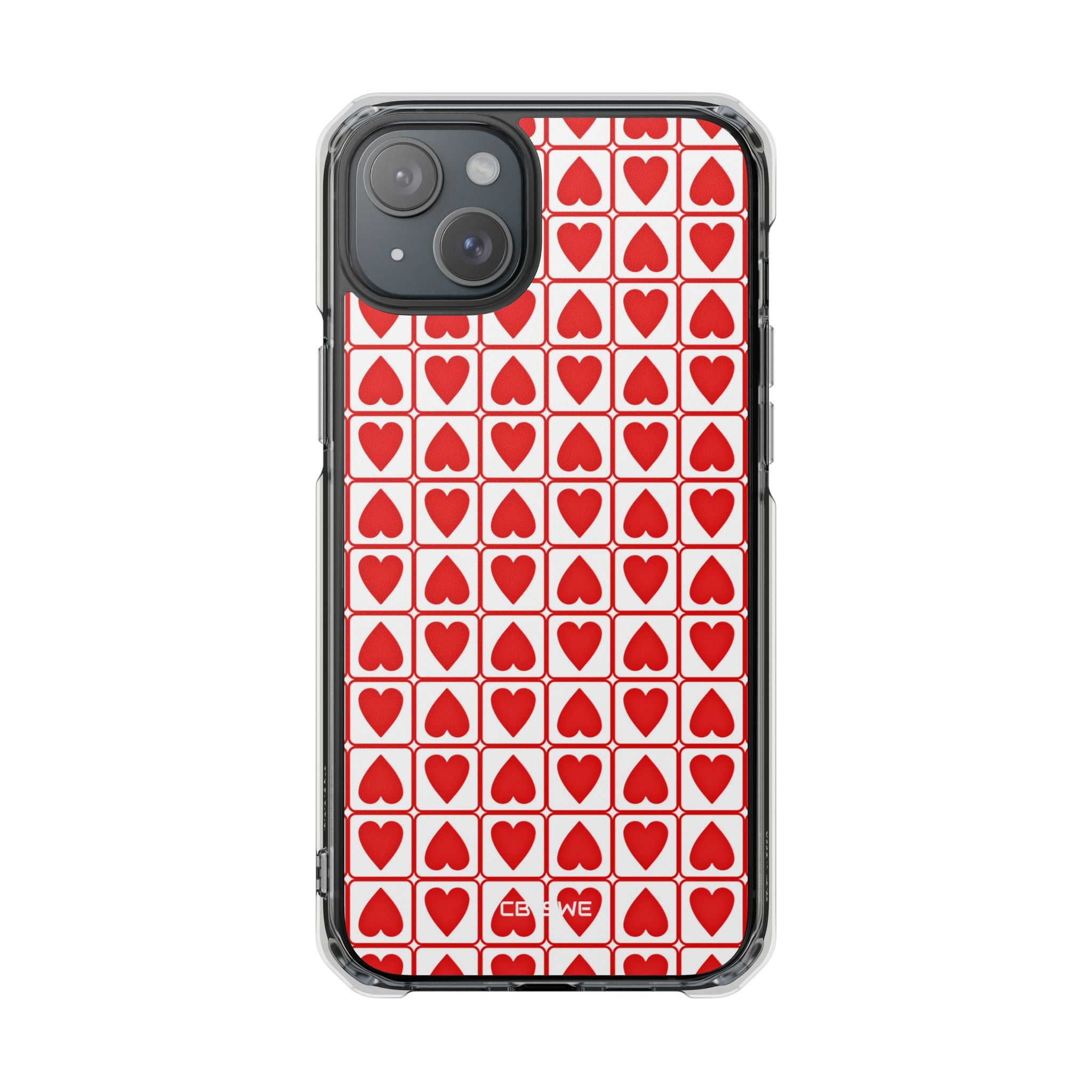 Hearts In Squares iPhone Case - Impact
