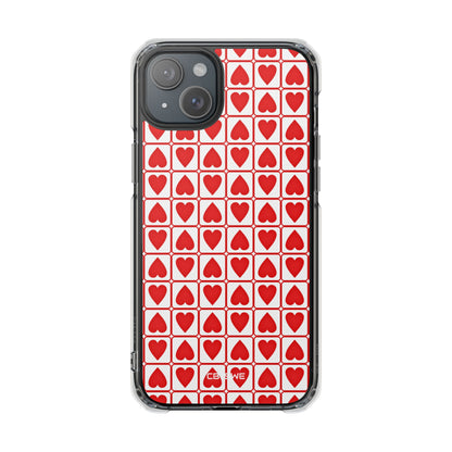 Hearts In Squares iPhone Case - Impact