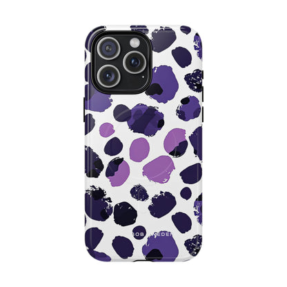 Purple Inkblots iPhone 15 | Tough+ Phone Case