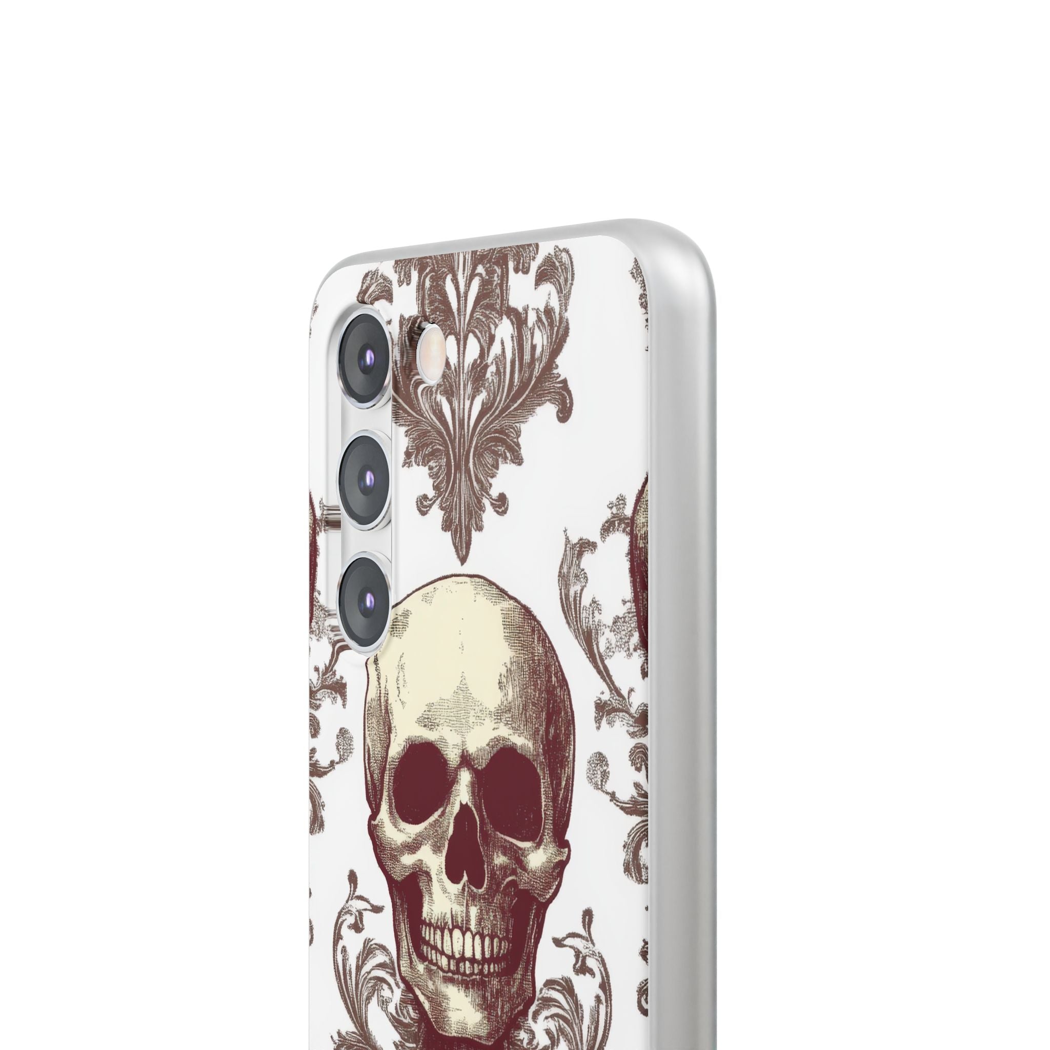 Gothic Skulls and Ornate Foliage Samsung S23 - Flexi Phone Case