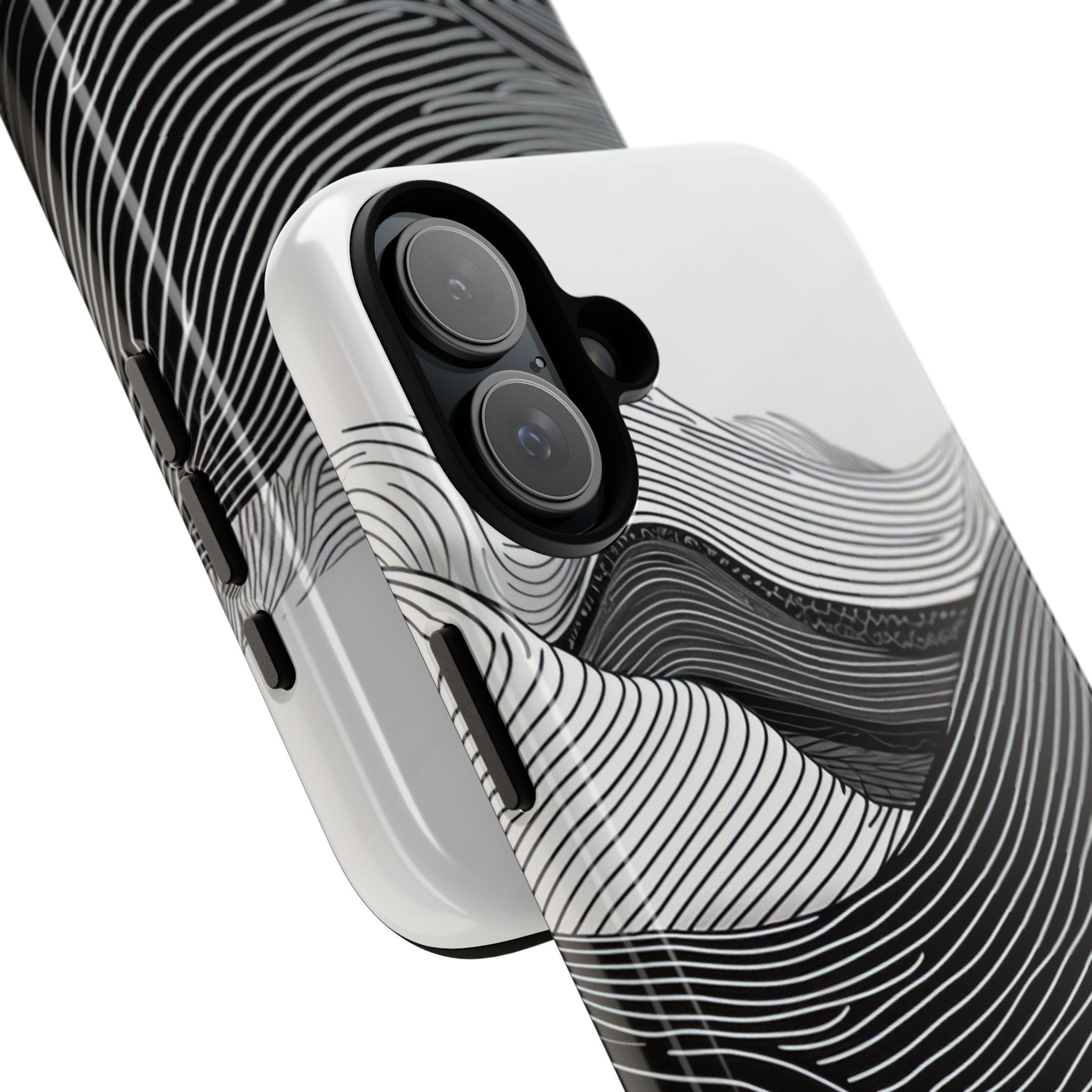 Undulating Horizon Waves iPhone 16 - Tough Phone Case