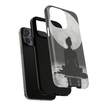 Zen Serenity Moon Reflection iPhone 15 | Tough+ Phone Case