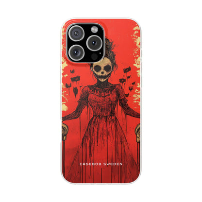 Haunting Scarlet Descent iPhone 16 - Flexi Phone Case