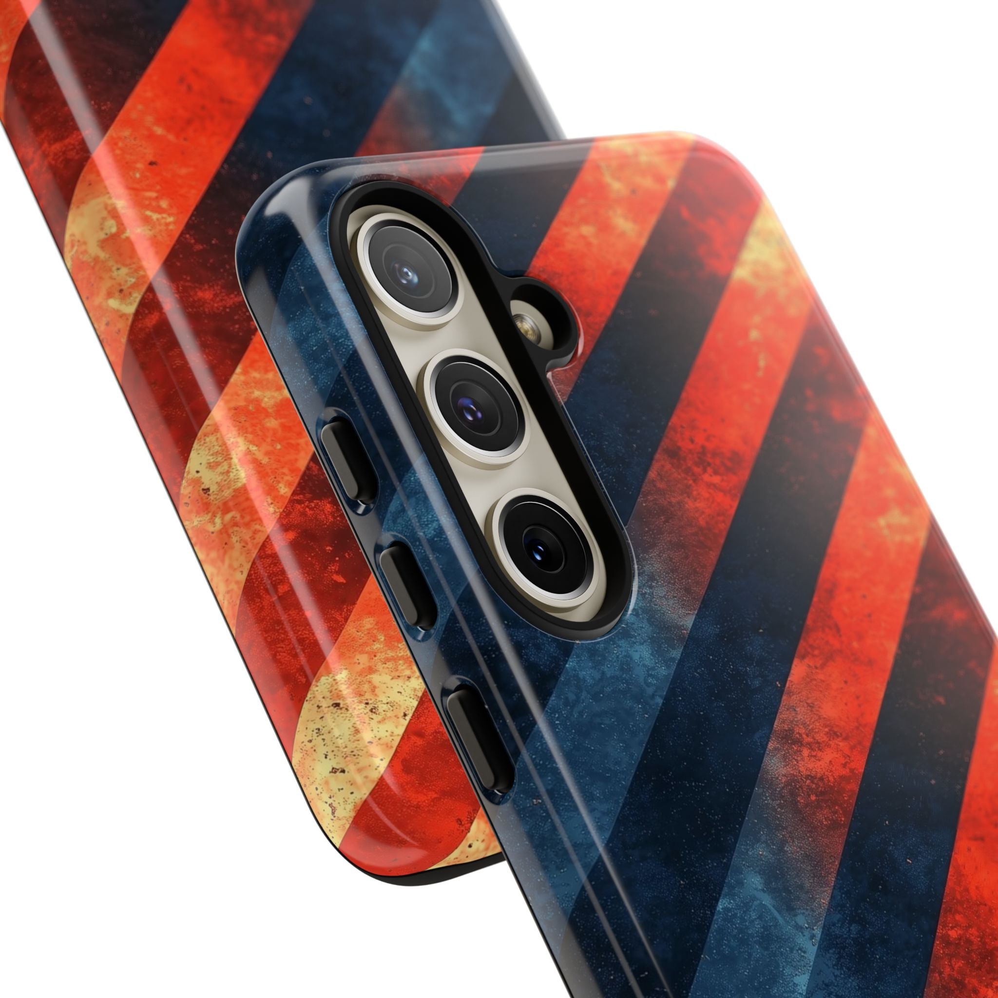 Diagonal Stripes Blaze Samsung S24 Plus Case - Tough