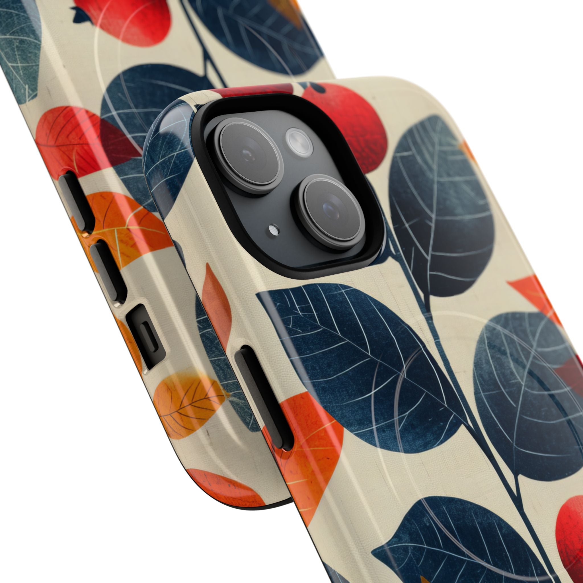 Autumn Nature Pattern - Tough + MagSafe® iPhone 15 Phone Case