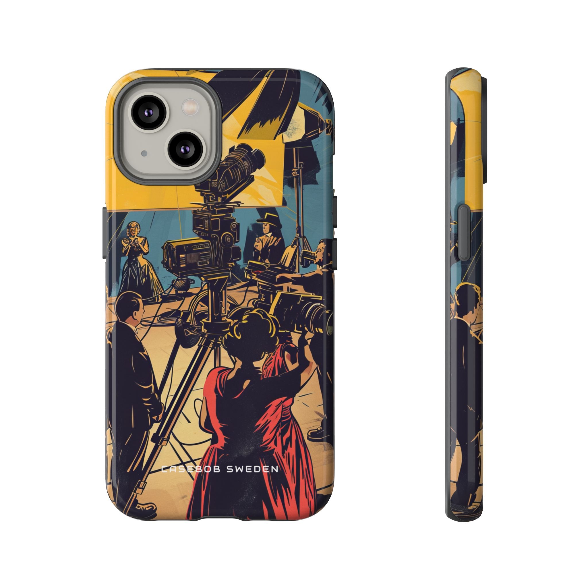 Golden Era Cinematic Spotlight iPhone 14 - Tough Phone Case