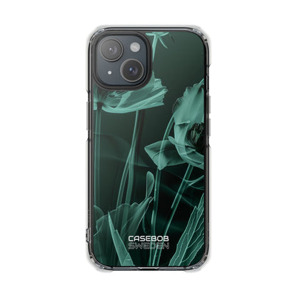 Teal Bloom Radiance iPhone 15 - Impact Clear+