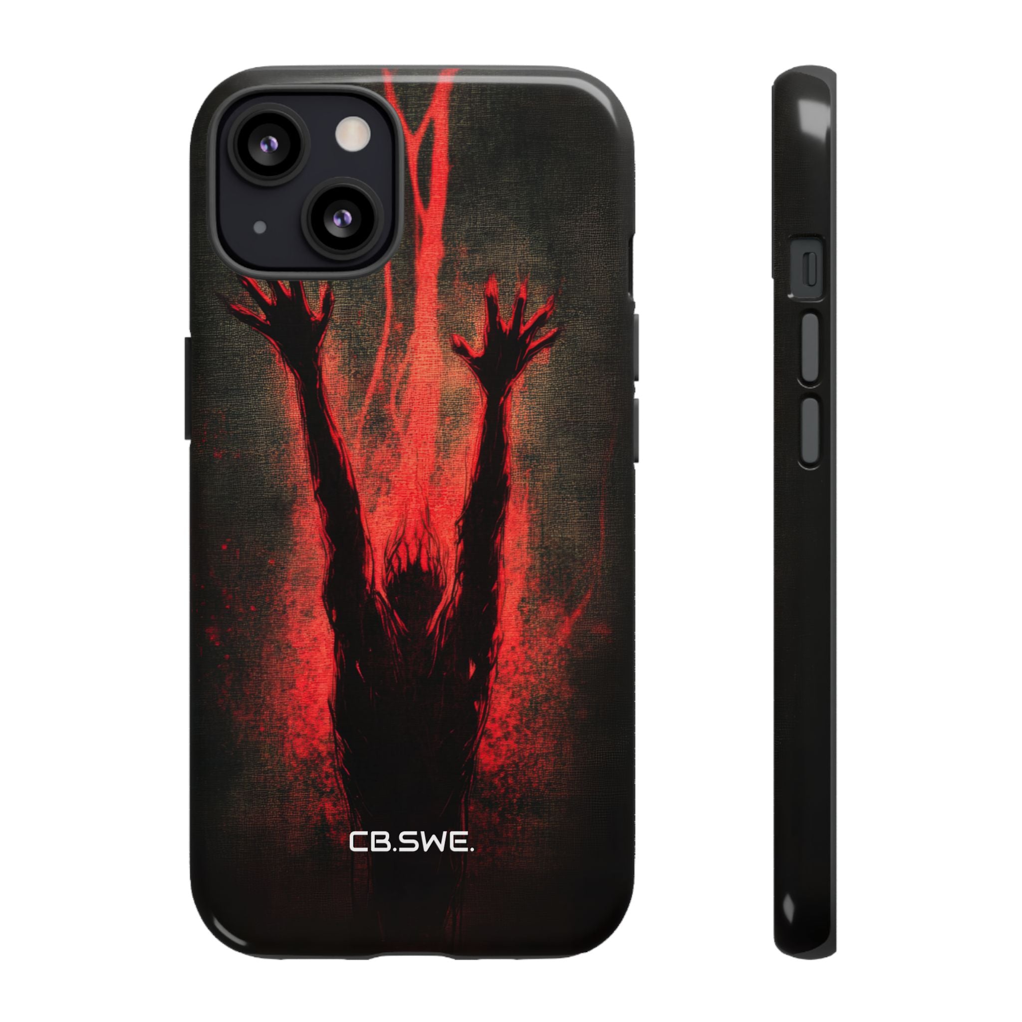 Dark Red Reflective Demons Arms iPhone 13 - Tough