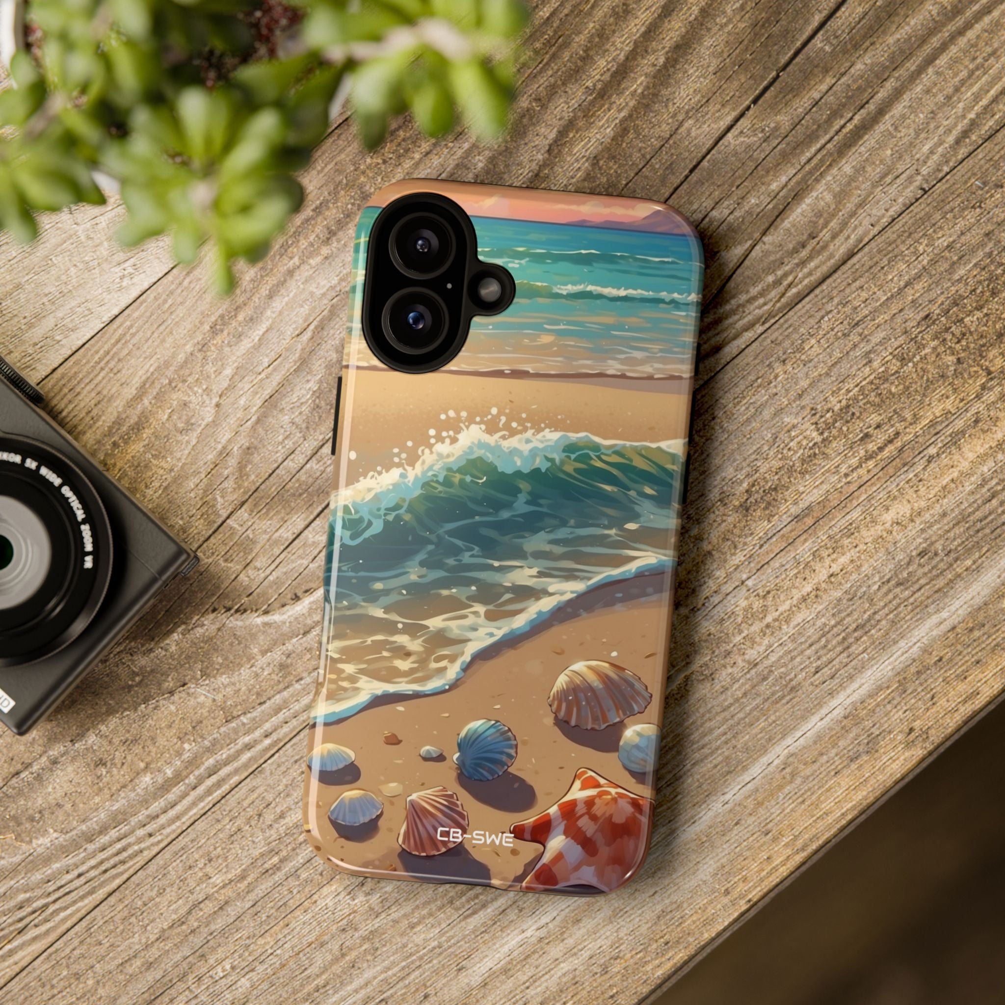 Seashells Kiss Shore - iPhone Case