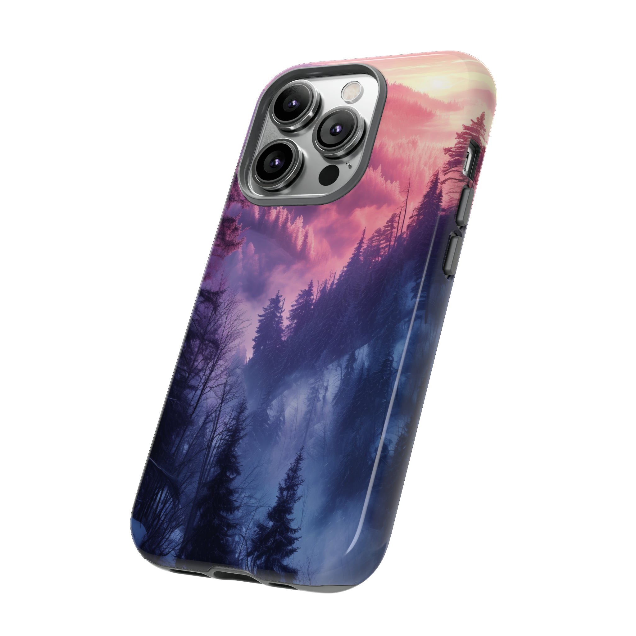 Forest Mountain Pastel Dream - Protective Phone Case