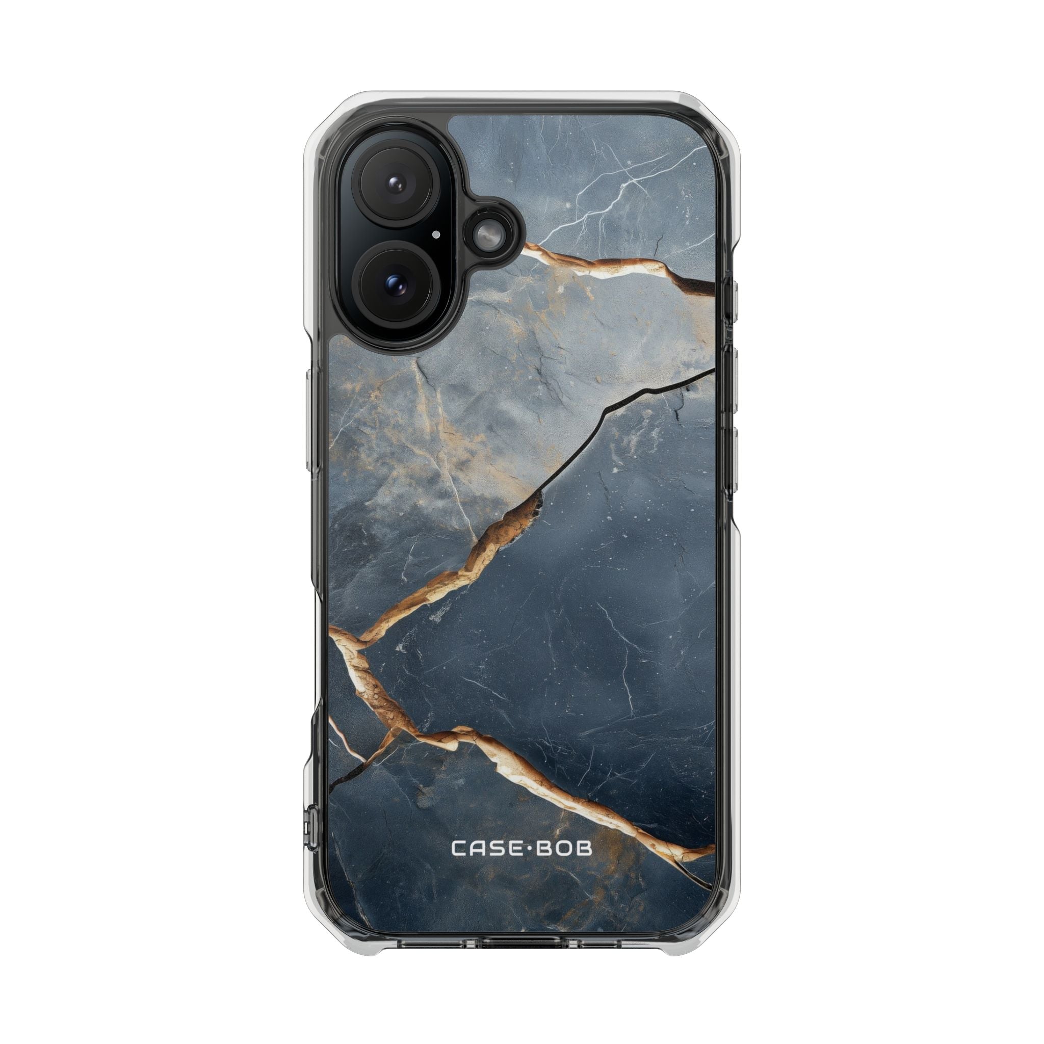 Jagged Vein Navy iPhone 15 Case - Impact