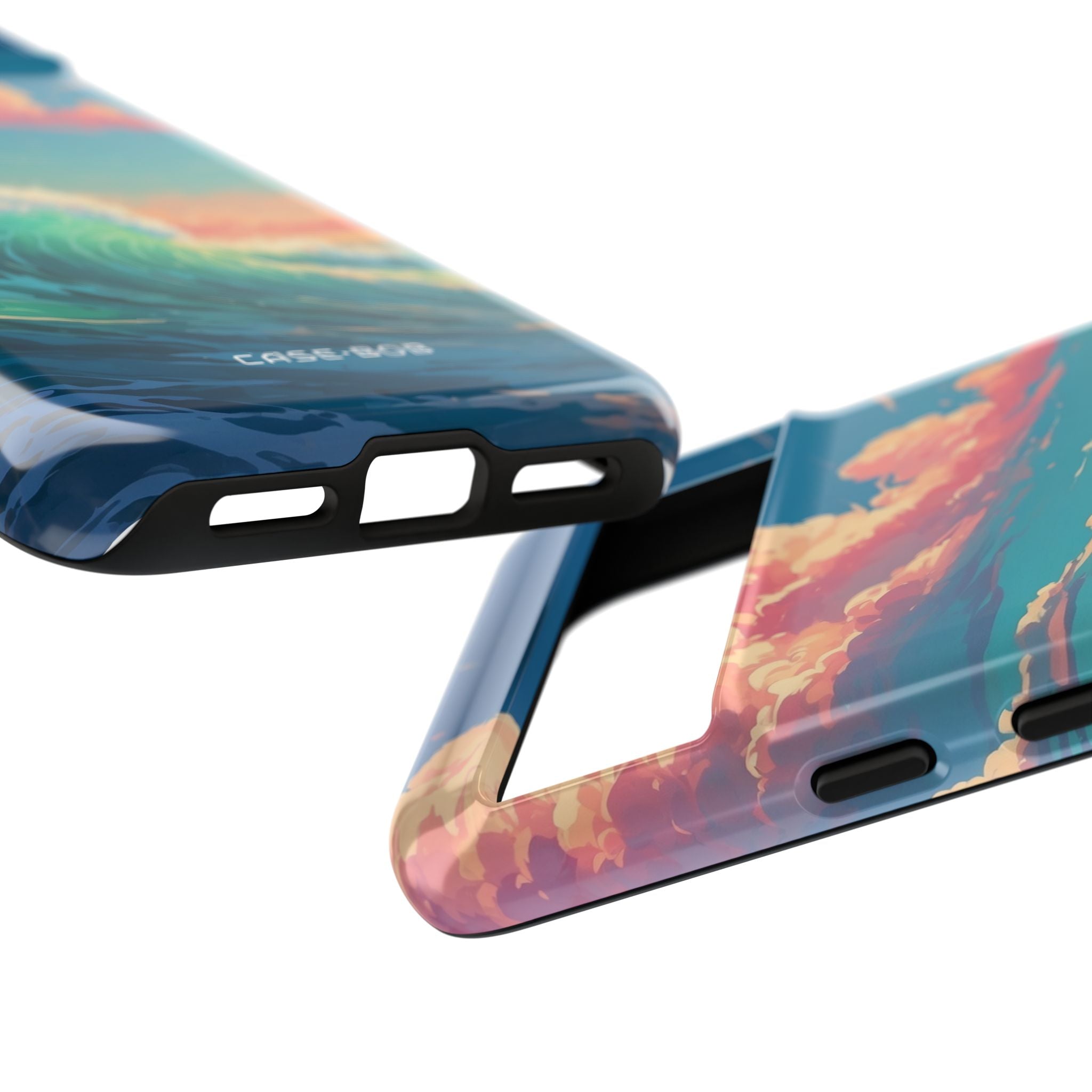 Turquoise Curl Google Pixel 8 Case - Tough