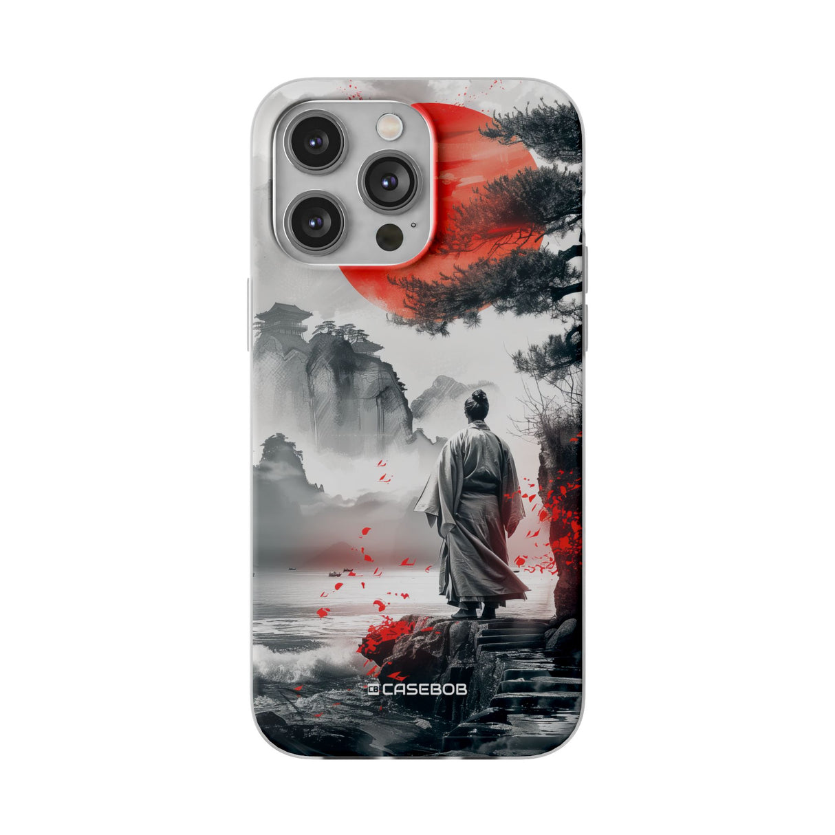 Serene Samurai Sunrise | Flexible Phone Case for iPhone