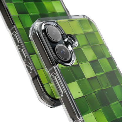 Green Tile Harmony iPhone 16 - Impact Clear+