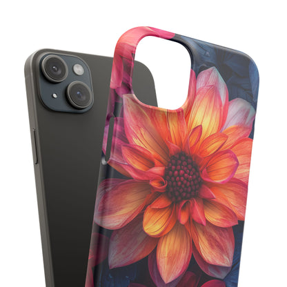 Fiery Bloom Harmony iPhone 15 - Slim Phone Case