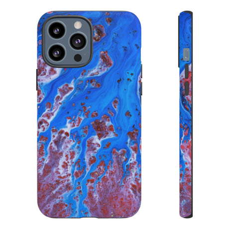 Bright Blue Ink Art iPhone Case (Protective) iPhone 13 Pro Max Matte Phone Case