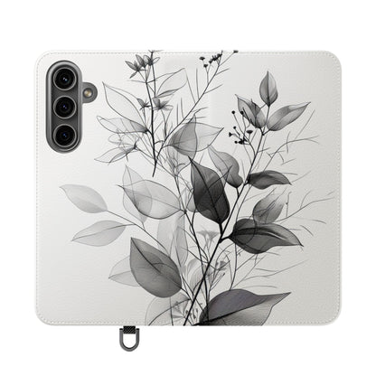 Silver Leaves - Samsung S24 Plus Case - Wallet